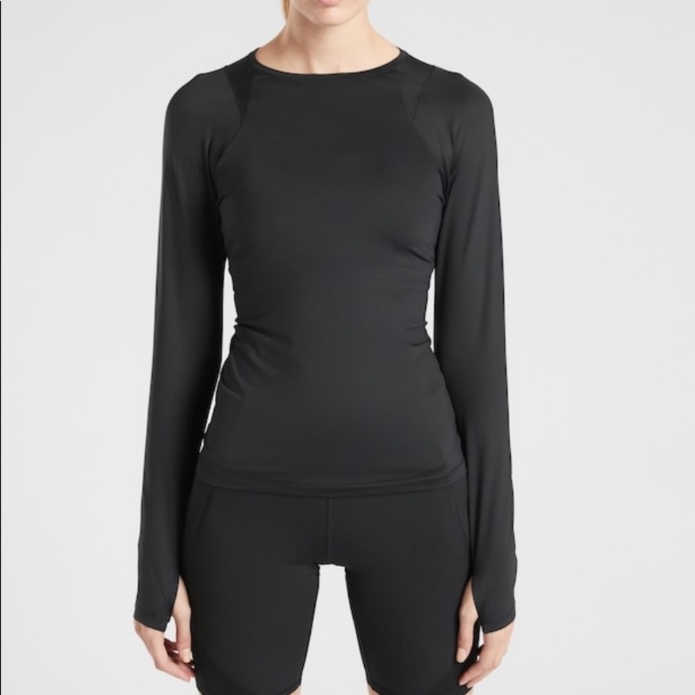 Athleta dri fit black long sleeves